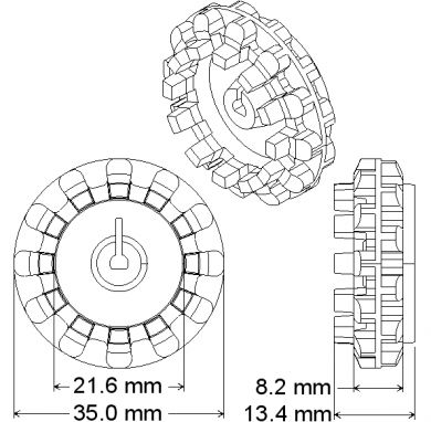 Pololu 42x19 mm Wheel (pair)