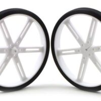 90mm x 10 mm Wheel (pair) - White