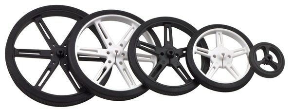 90mm x 10 mm Wheel (pair) - Black