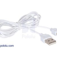 Thin (2mm) USB Cable A to Micro-B