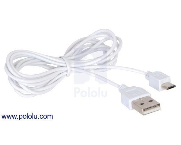 Thin (2mm) USB Cable A to Micro-B