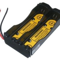 Battery Holder: Li-Ion 18650 Battery Holder (2S1P) With 2.6" long 20AWG & PCB-0